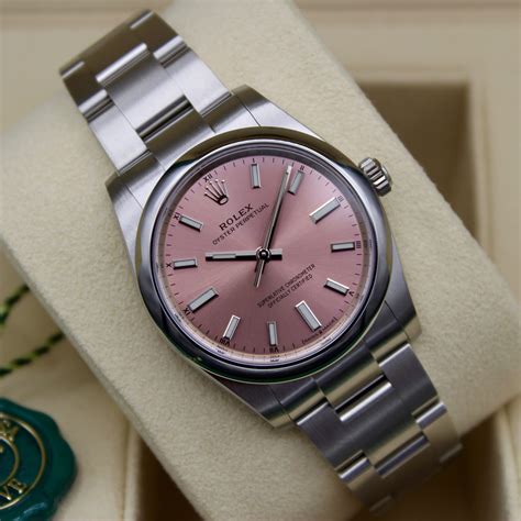 rolex rosa zifferblatt|rolex oyster steel watch.